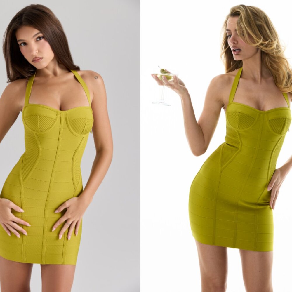 House of CB The Sculpt martini bandage mini dress NWT